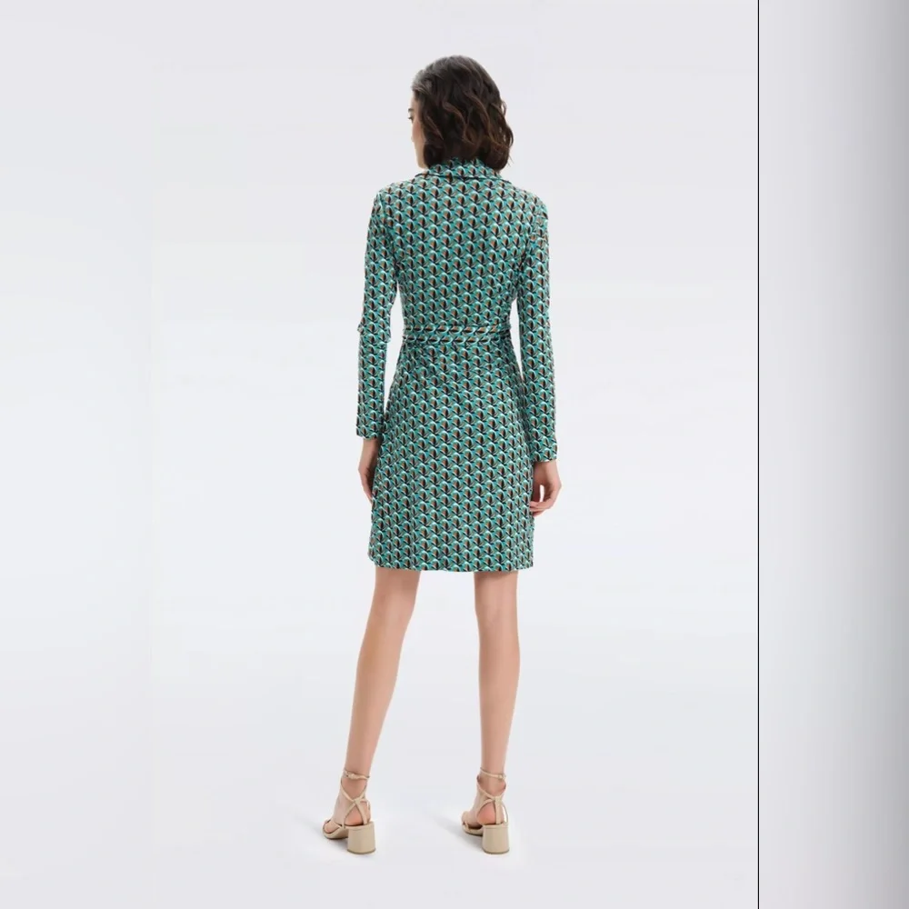 NWT Diane von Furstenberg Jeanne Silk Jersey Wrap Dress